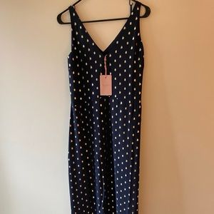 Ted Baker PRINTAA Vneck waterfall midi dress NWT